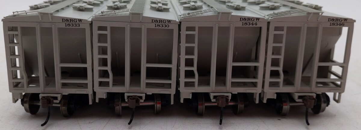 Roundhouse 2416 HO D&RGW PS-2 2003 2-Bay Covered Hopper (Pack of 4) LN/Box