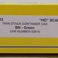 A-Line 47612-03 HO Burlington Northern Twin Stack Container Car (5) EX/Box
