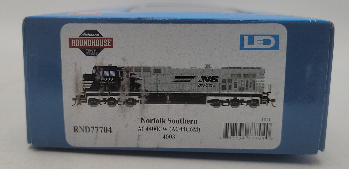 Roundhouse 77704 HO Norfolk Southern AC4400CW Diesel Locomotive #4003 LN/Box