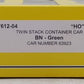 A-Line 47612-04 HO Burlington Northern Twin Stack Container Car (5) EX/Box