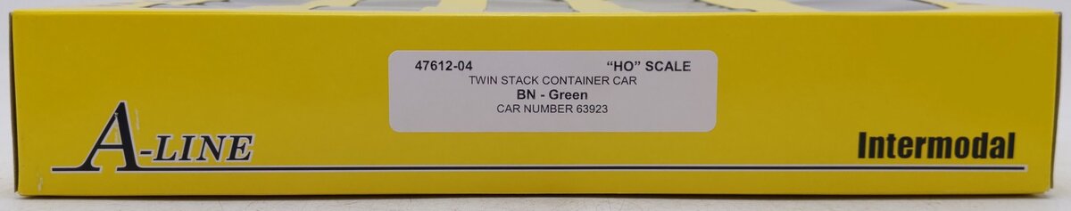 A-Line 47612-04 HO Burlington Northern Twin Stack Container Car (5) EX/Box