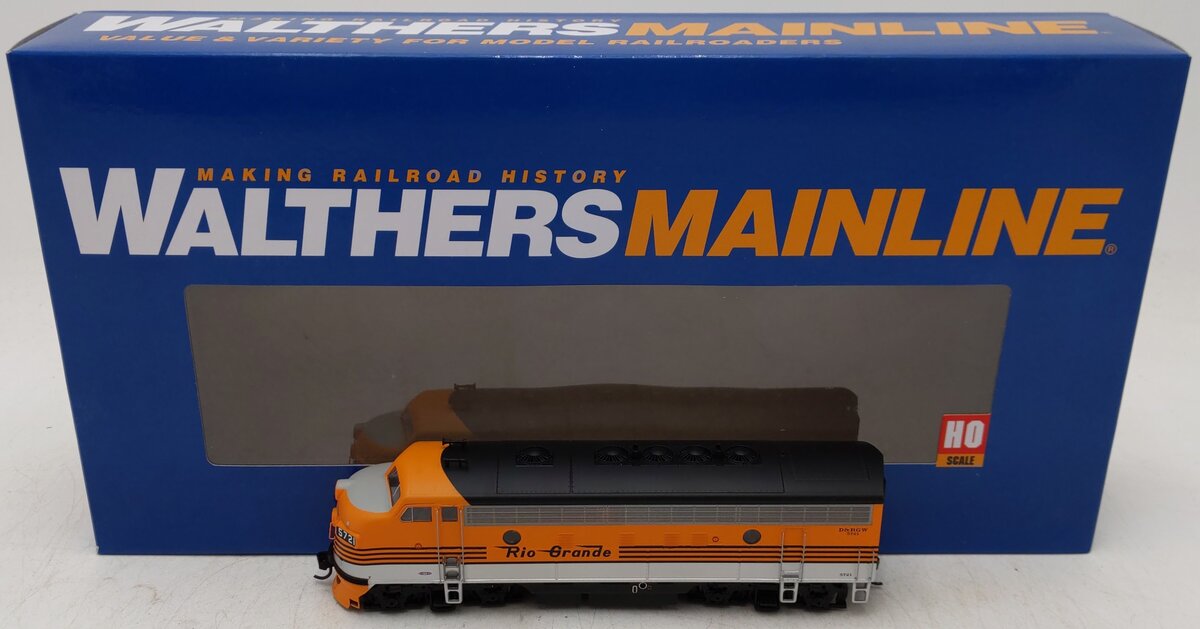 Walthers 910-9955 HO D&RGW EMD F7 A Diesel Locomotive Standard DC #5721 EX/Box
