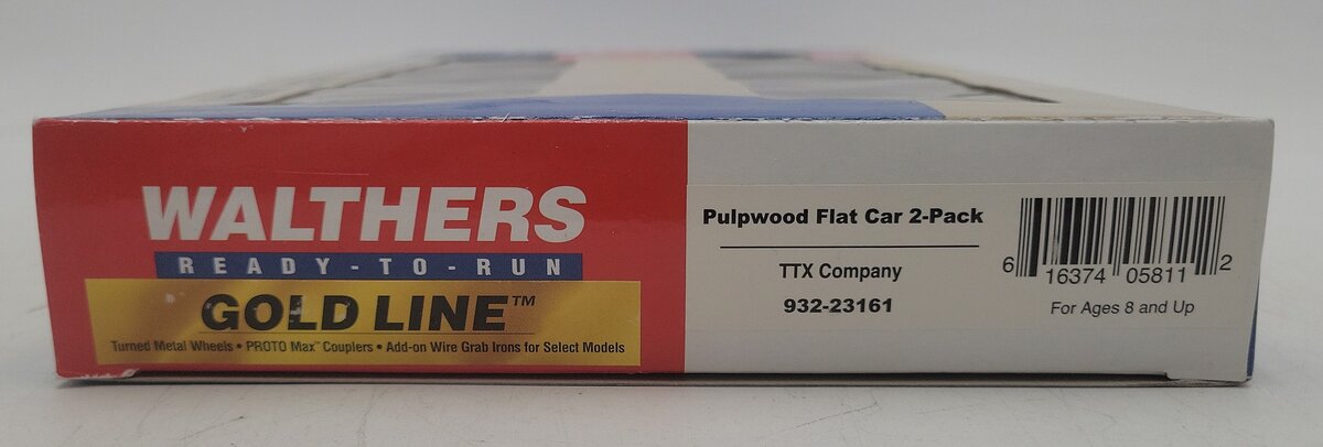 Walthers 932-23161 HO Scale TTX Pulpwood Flat Cars (Pack of 2) LN/Box