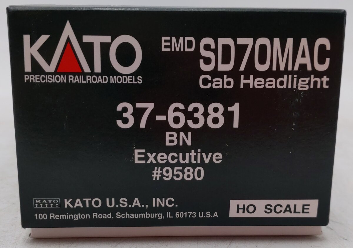 Kato 37-6381 Burlington Northern SD70MAC Diesel Locomotive #9580 EX/Box