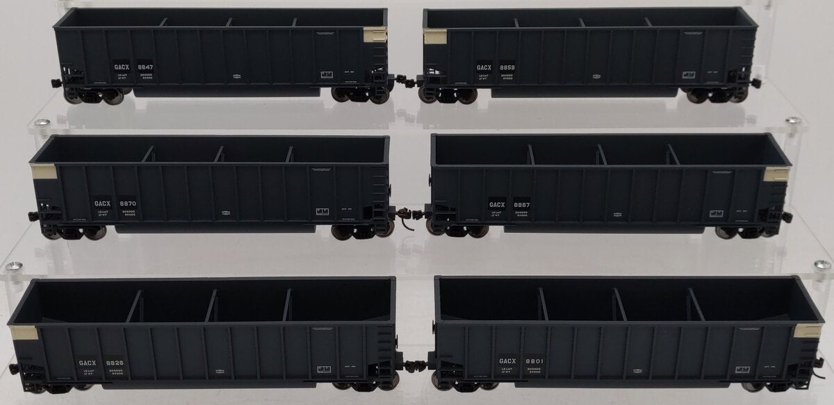 Walthers 934-40415 HO Scale GACX Bethgons Hopper Cars (Set of 6) EX/Box