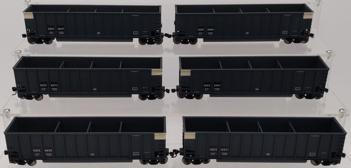 Walthers 934-40415 HO Scale GACX Bethgons Hopper Cars (Set of 6) EX/Box