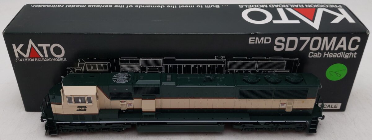 Kato 37-6401 HO BNSF Executive SD70MAC Diesel W/Cab Headlight EX/Box