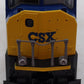 Kato 37-6408 HO Scale CSX SD70MAC Diesel W/Cab Headlight #734 EX/Box