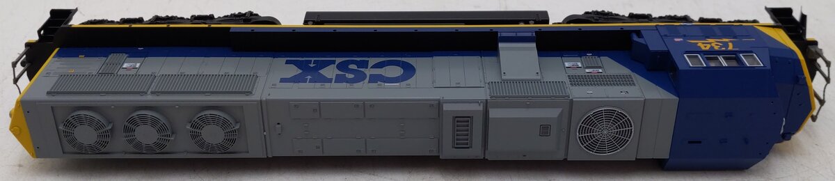 Kato 37-6408 HO Scale CSX SD70MAC Diesel W/Cab Headlight #734 EX/Box