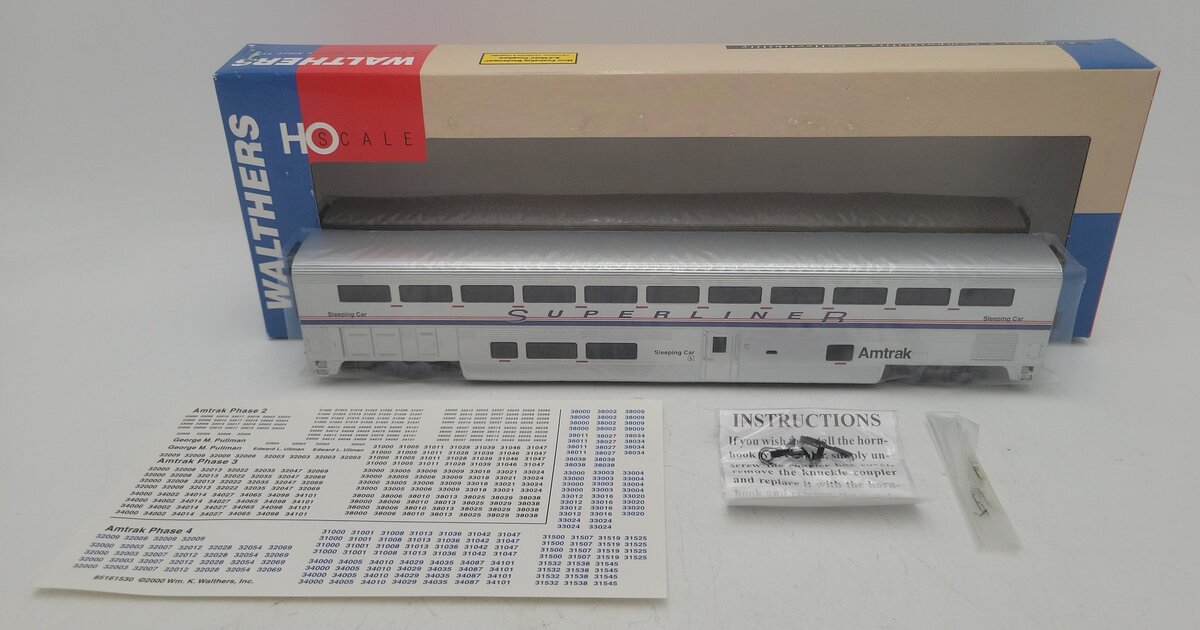 Walthers 932-6173 HO Scale Amtrak Superliner Phase IV Sleeper Passenger Car NIB