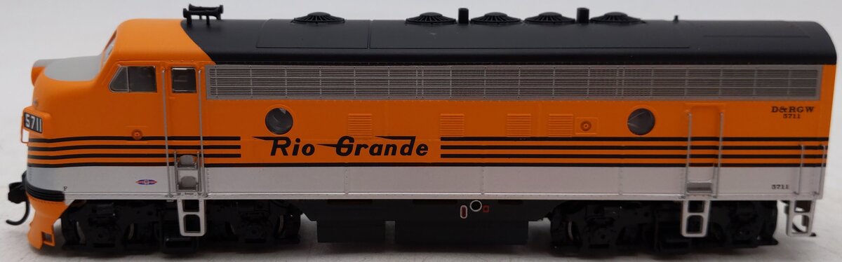 Walthers 910-19973 HO D&RGW EMD F7 A Diesel Locomotive w/ ESU Sound & DCC #5711 EX/Box