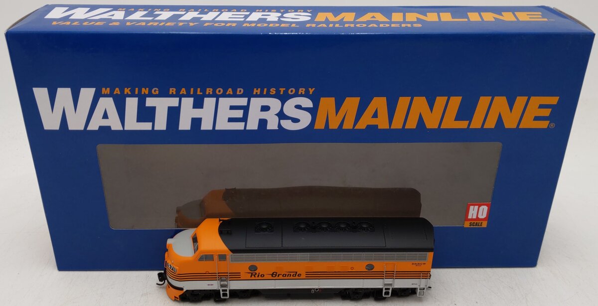 Walthers 910-19973 HO D&RGW EMD F7 A Diesel Locomotive w/ ESU Sound & DCC #5711 EX/Box