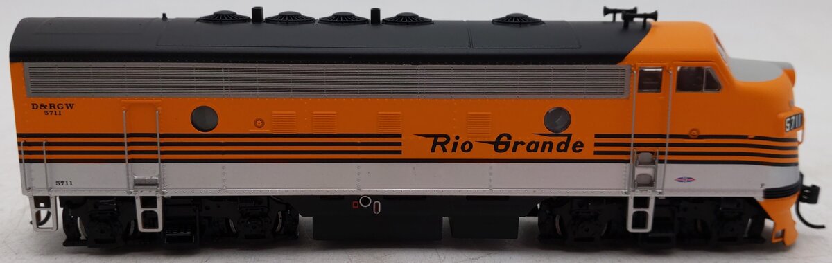 Walthers 910-19973 HO D&RGW EMD F7 A Diesel Locomotive w/ ESU Sound & DCC #5711 EX/Box