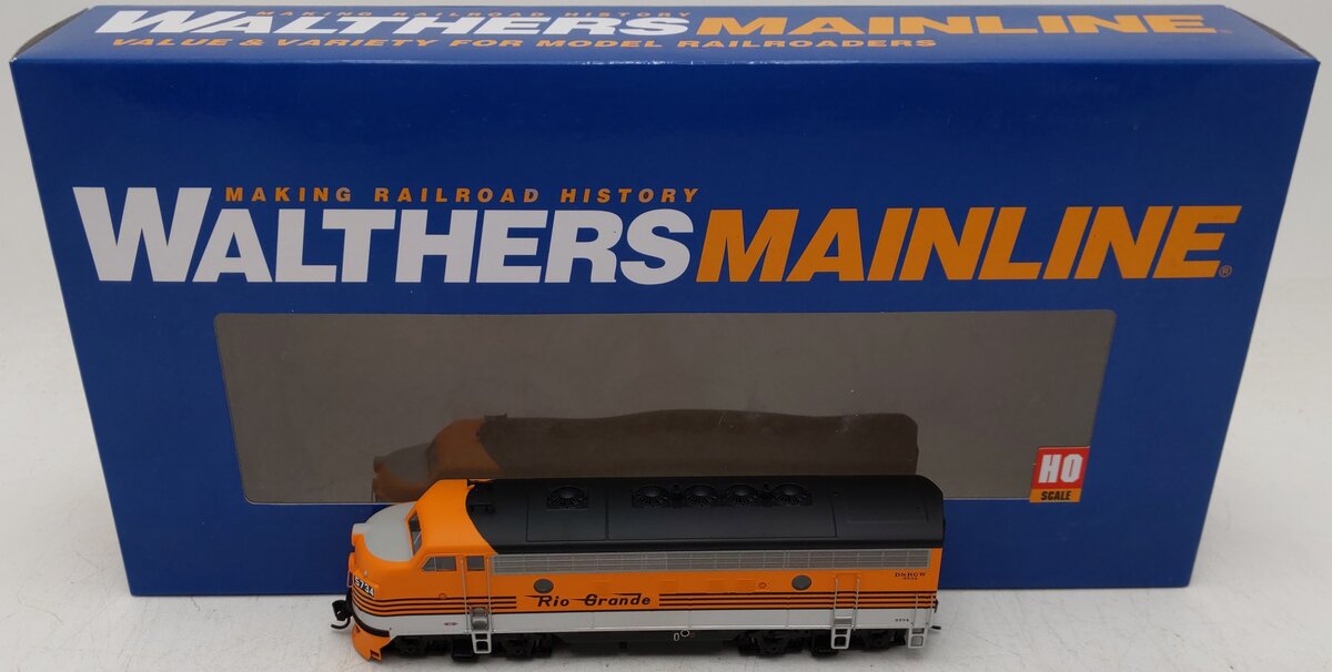 Walthers 910-19974 HO D&RGW EMD F7 A Diesel Locomotive w/ ESU Sound & DCC #5734 EX/Box