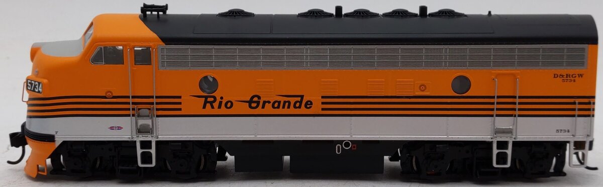 Walthers 910-19974 HO D&RGW EMD F7 A Diesel Locomotive w/ ESU Sound & DCC #5734 EX/Box