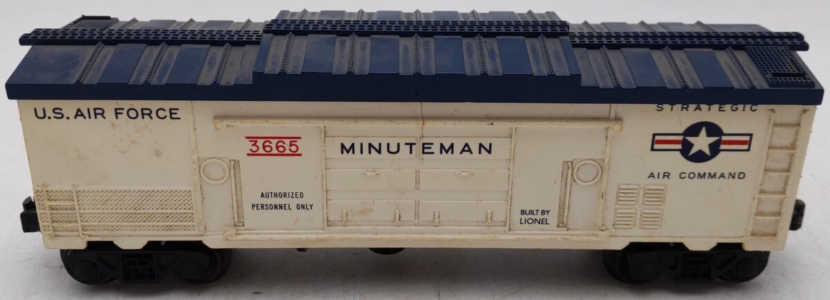 Lionel 3665 Vintage O Gauge US Air Force Minuteman Missile Launching Car VG