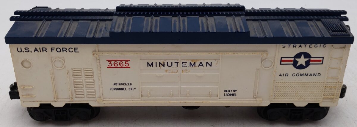 Lionel 3665 Vintage O Gauge US Air Force Minuteman Missile Launching Car VG