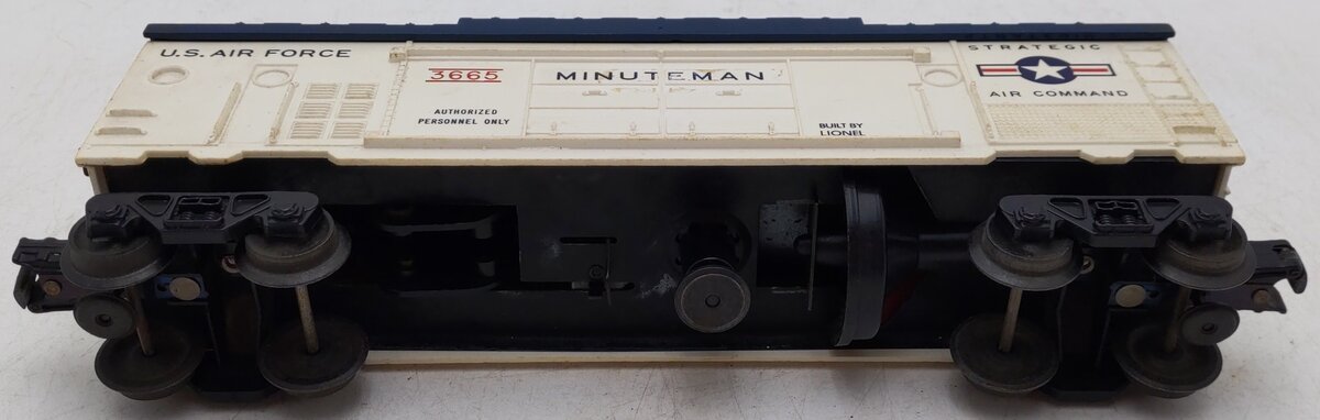 Lionel 3665 Vintage O Gauge US Air Force Minuteman Missile Launching Car VG