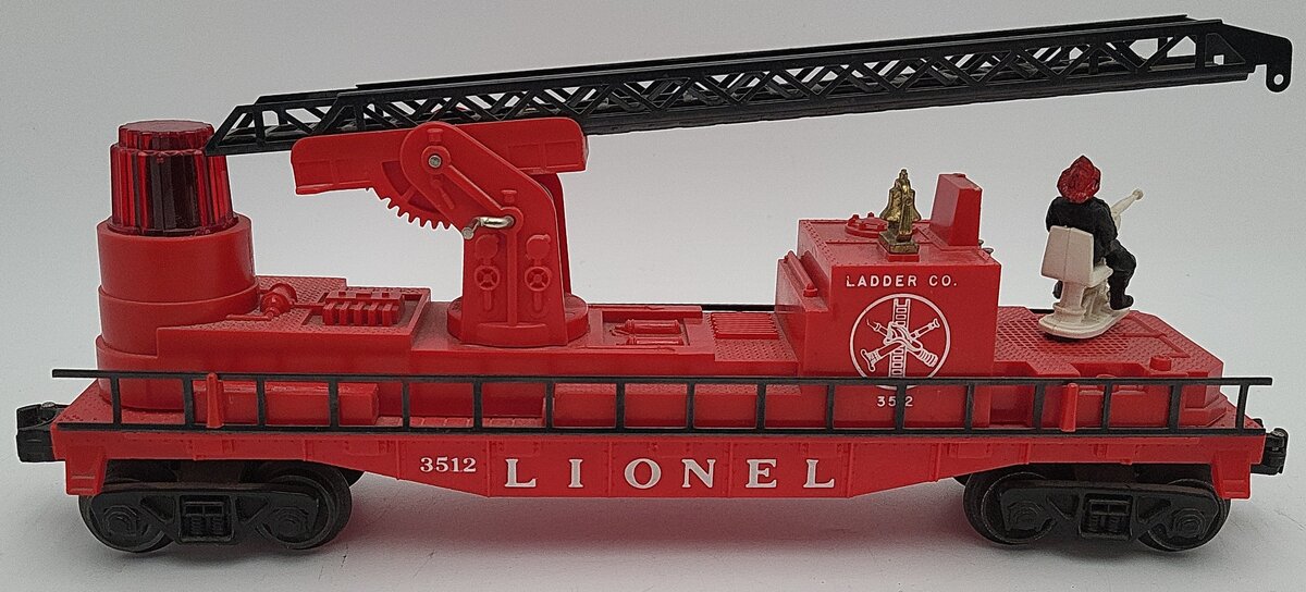 Lionel 3512 Vintage Fire Ladder Car with Ladder EX