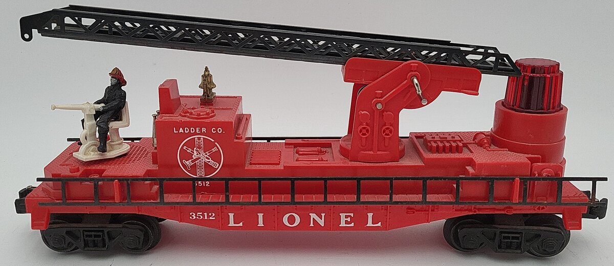 Lionel 3512 Vintage Fire Ladder Car with Ladder EX