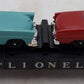 Lionel 6424 Vintage O Flatcar with 2 Premium Automobiles VG