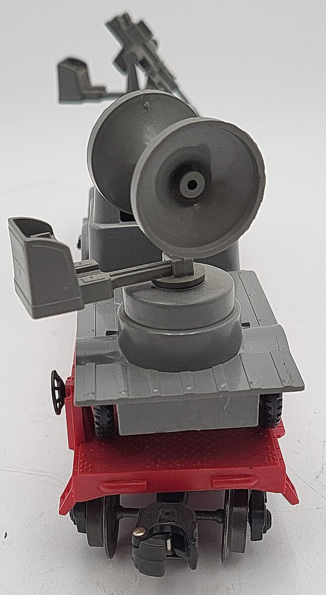 Lionel 6804 Vintage O Flatcar w/ USMC AA Gun Truck & Sound Truck EX