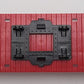 Lionel 6804 Vintage O Flatcar w/ USMC AA Gun Truck & Sound Truck EX