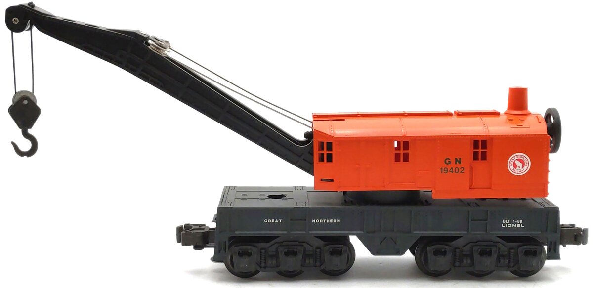 Lionel 6-19402 O Gauge Great Northern Crane Car #19402 EX