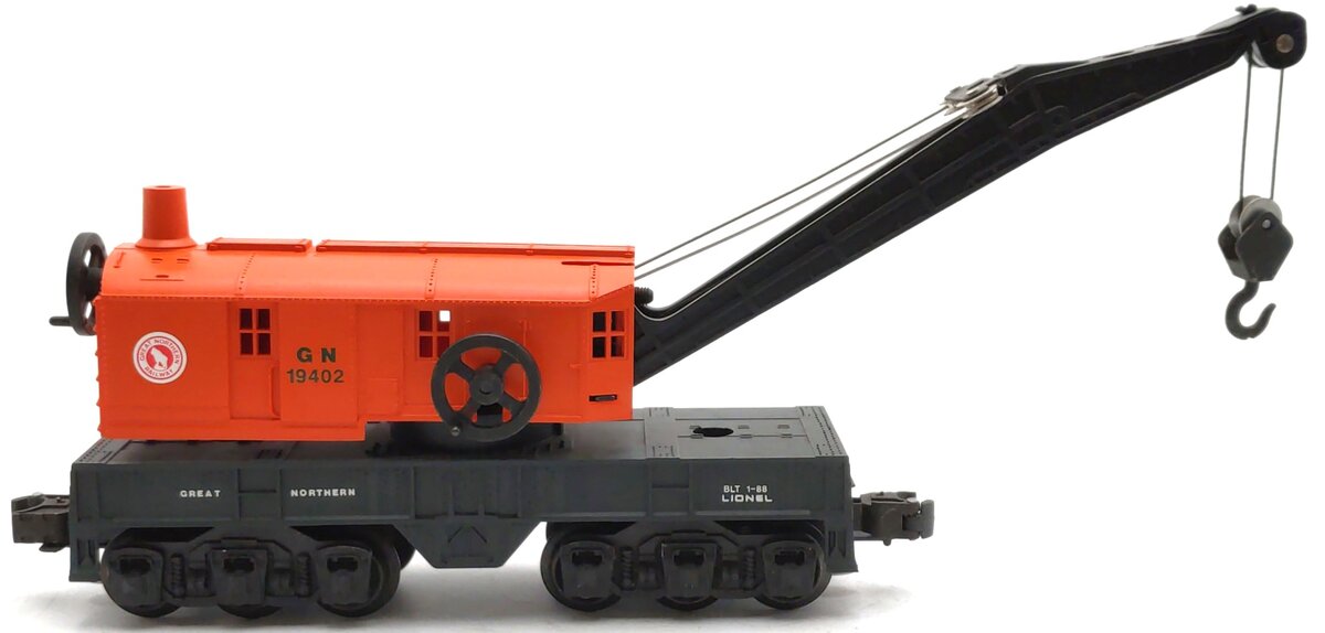 Lionel 6-19402 O Gauge Great Northern Crane Car #19402 EX