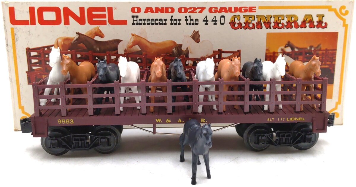 Lionel 6-9553 O Gauge Western & Atlantic Horse Car LN/Box