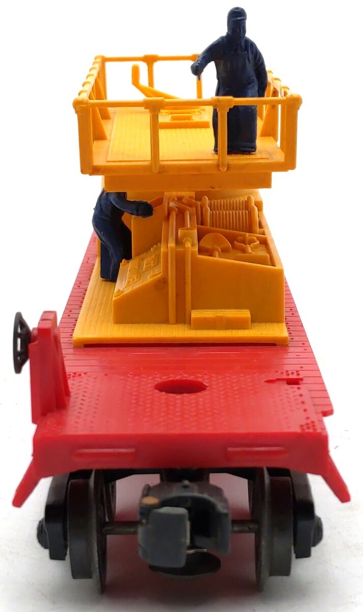 Lionel 6812 Vintage O Operating Track Maintenance Car w/Yellow Superstructure VG/Box