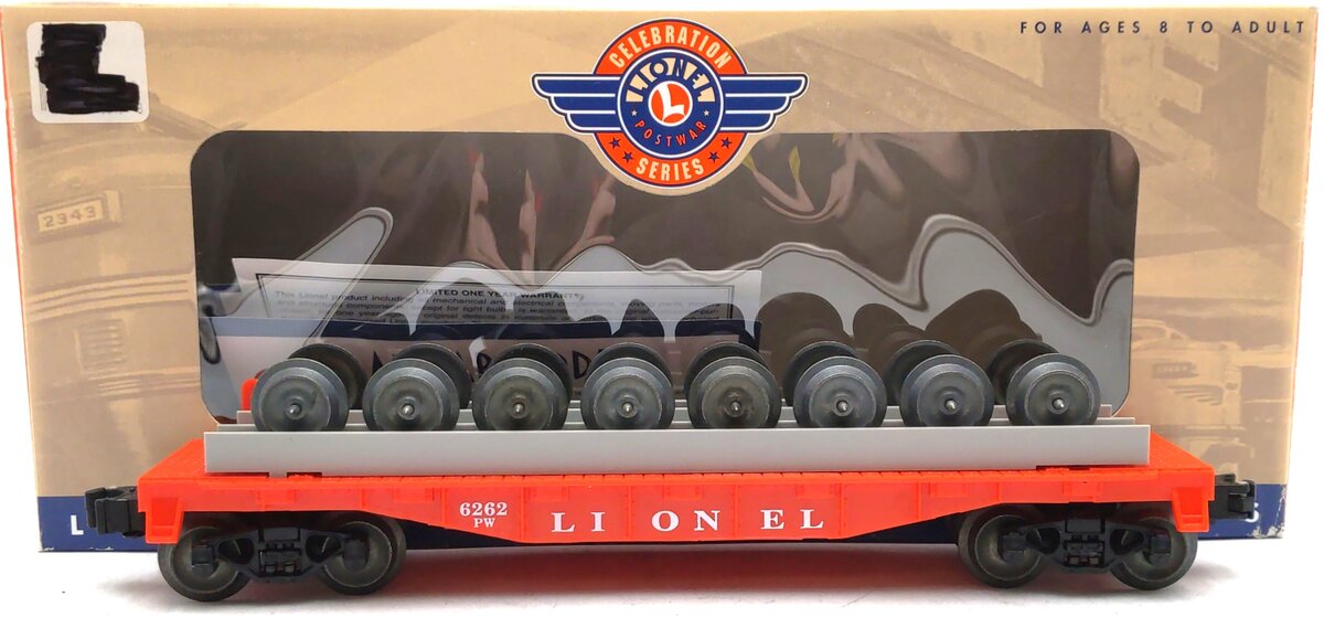 Lionel 6-19451 O Gauge PWC Lionel Wheel Car #6262 LN/Box