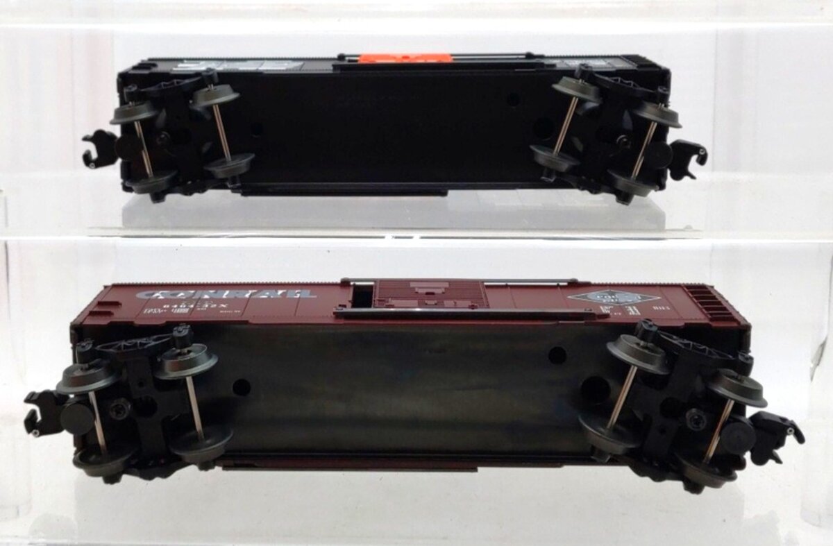 Lionel 6-29286 O Gauge Overstamped Conrail/Reading & PC/NH 2-Car Boxcar Set LN/Box