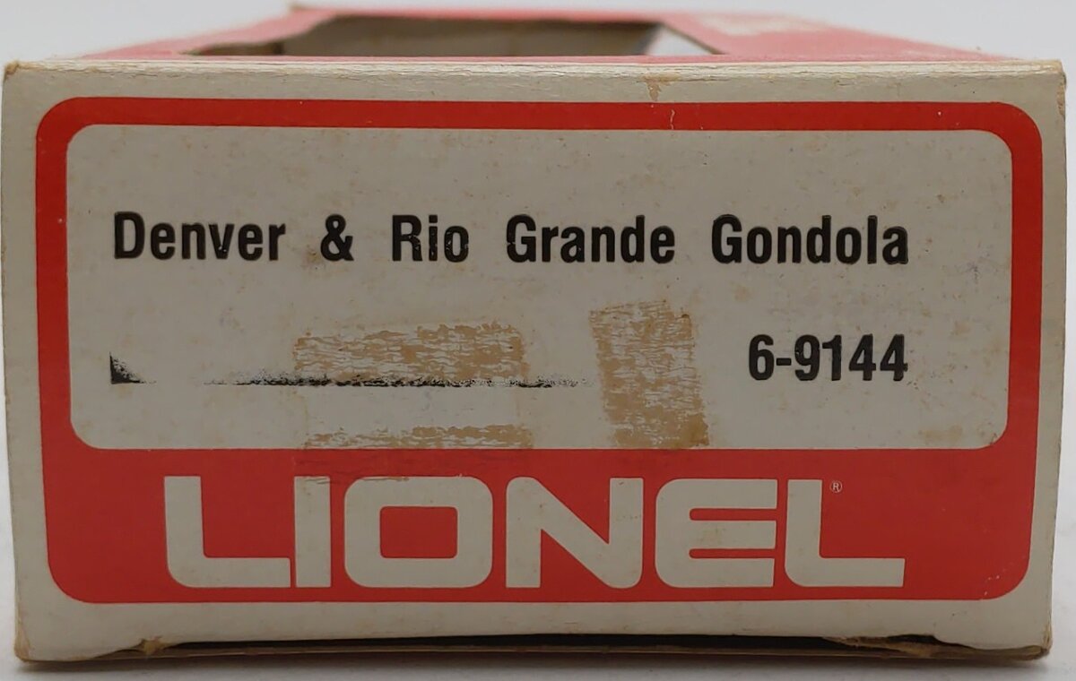 Lionel 6-9144 O Gauge Denver & Rio Grande Western Gondola #9144 EX/Box