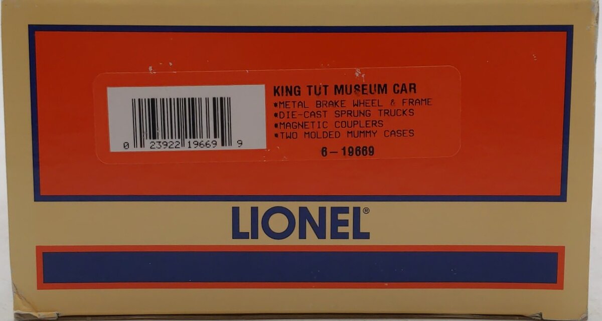 Lionel 6-19669 O Gauge King Tut Museum Car #9660 LN/Box