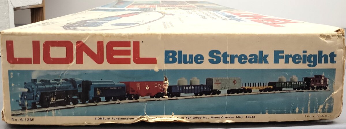 Lionel 6-1385 Blue Streak Freight Set VG/Box