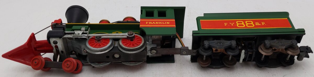 American Flyer 21088 Vintage S FY&P 4-4-0 Franklin Steam Locomotive & Tender #88 VG