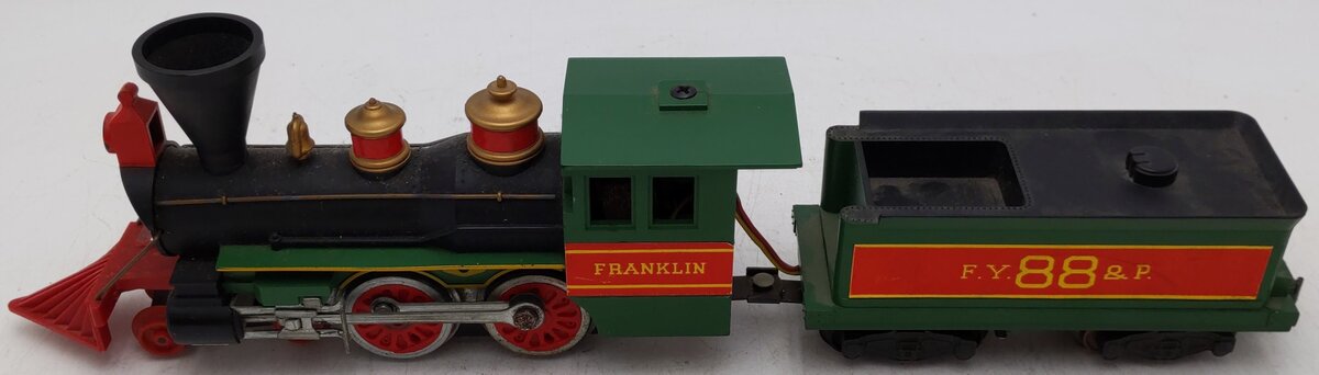 American Flyer 21088 Vintage S FY&P 4-4-0 Franklin Steam Locomotive & Tender #88 VG