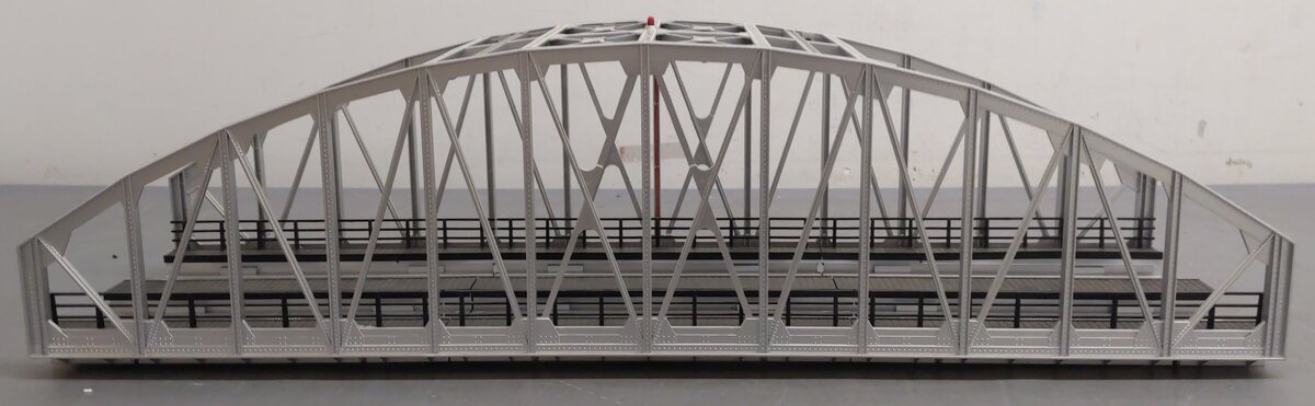 MTH 40-1062 O Gauge 2-Track Silver Steel Arch Bridge LN/Box