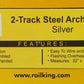 MTH 40-1062 O Gauge 2-Track Silver Steel Arch Bridge LN/Box