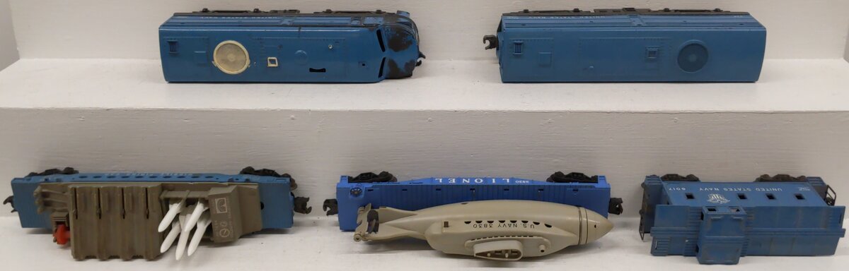 Lionel 1633 Vintage O Gauge Postwar U.S. Navy USNX 5 Unit Military Set