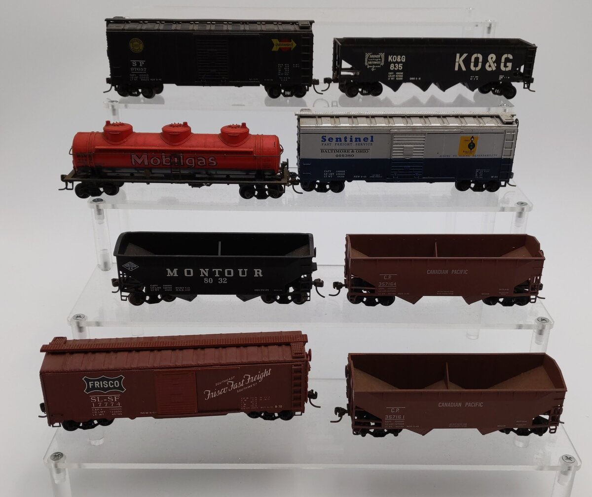 Atlas & Other HO Assorted Freight Cars [8] VG