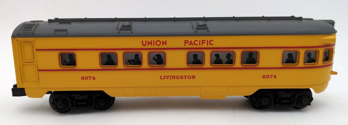 Lionel 6-16074 O Gauge Union Pacific "Livingston" Observation Car #6074 VG/Box