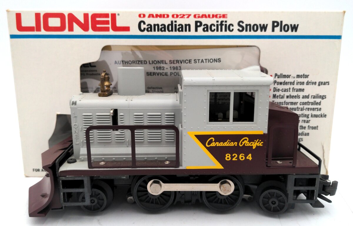 Lionel 6-8264 O Gauge Canadian Pacific Diesel Snowplow Locomotive VG/Box