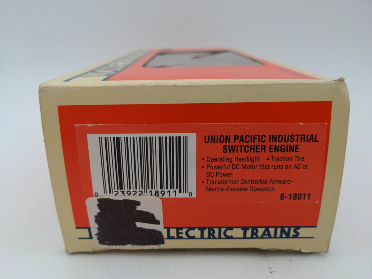 Lionel 6-18911 O Gauge Union Pacific Industrial Diesel Switcher #8911 VG/Box