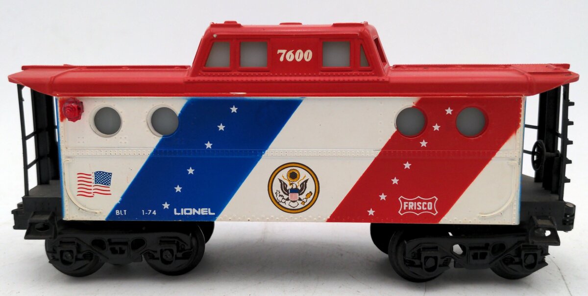 Lionel 6-7600 O Gauge Spirit of 76 N5C Porthole Lighted Caboose #7600 VG