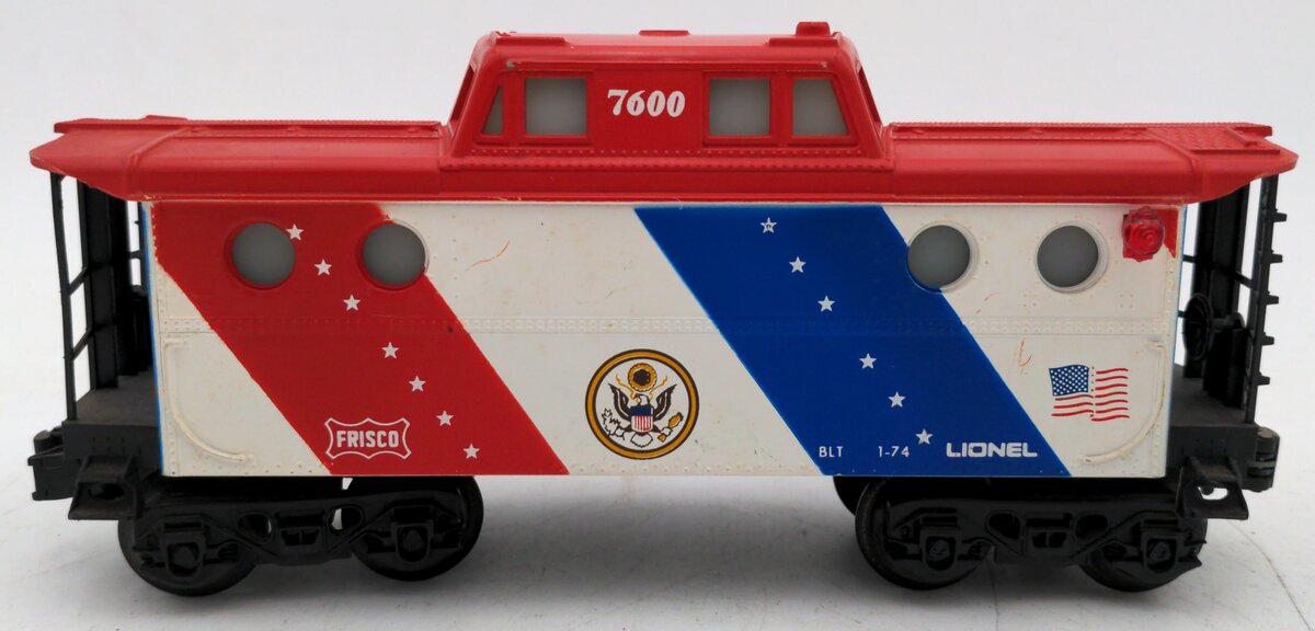 Lionel 6-7600 O Gauge Spirit of 76 N5C Porthole Lighted Caboose #7600 VG