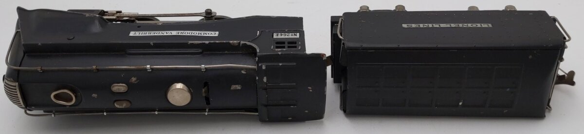 Lionel 264E Vintage O Prewar LL Commodore Vanderbilt Steam Locomotive & Tender VG