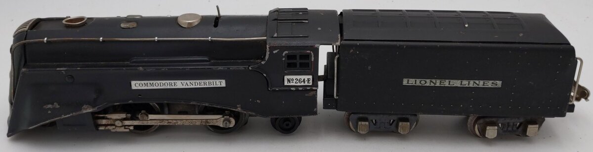 Lionel 264E Vintage O Prewar LL Commodore Vanderbilt Steam Locomotive & Tender VG
