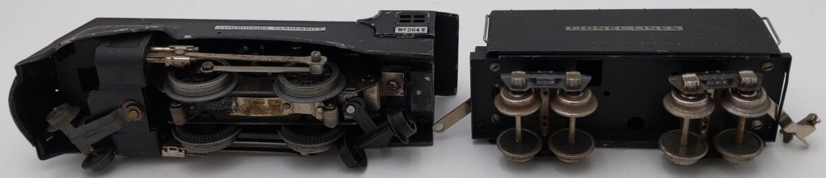Lionel 264E Vintage O Prewar LL Commodore Vanderbilt Steam Locomotive & Tender VG